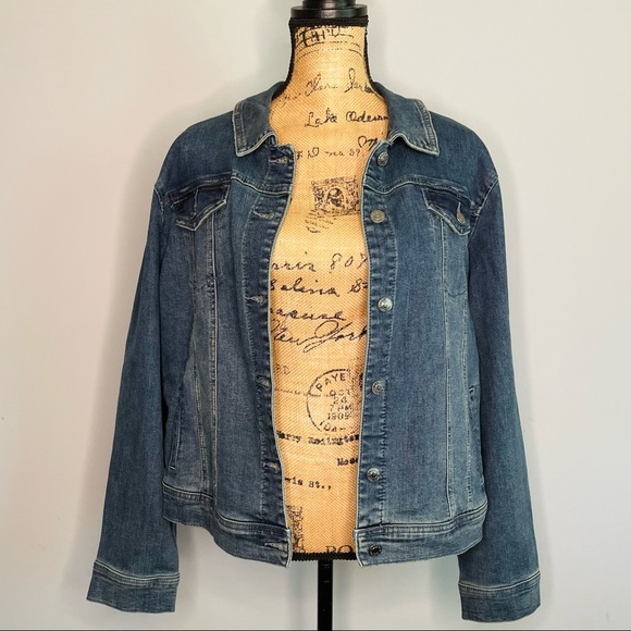 Jean African Print Patchwork Denim Jacket Stretch Denim Jacket - Picture 5 of 6